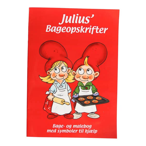 Billede af Julius' Bageopskrifter, Opskrifter og malebog i ét, 28 sider