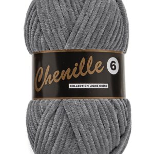 Chenille 6, grå, 100 g, nr. 2