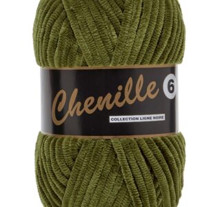 Chenille 6, mørk grøn, 100 g, nr. 26