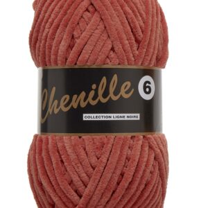 Chenille 6, rødbrun, 100 g, nr. 30