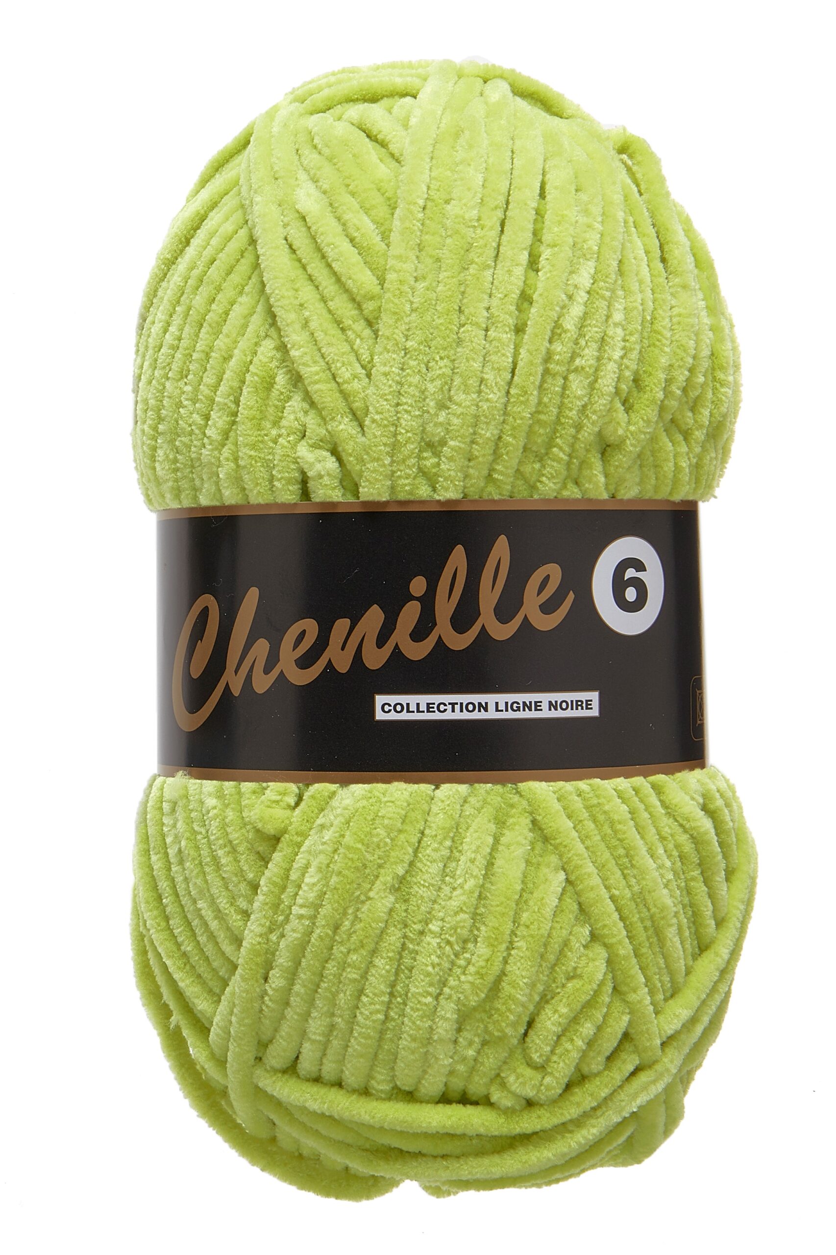 Chenille 6, lysegrøn, 100 g, nr. 46