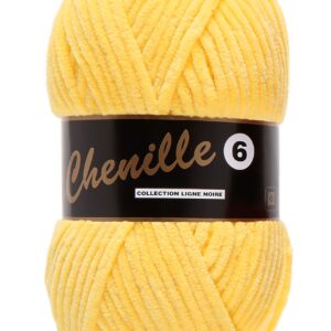 Chenille 6, gul, 100 g, nr. 510