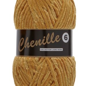 Chenille 6, karry gul, 100 g, nr. 520