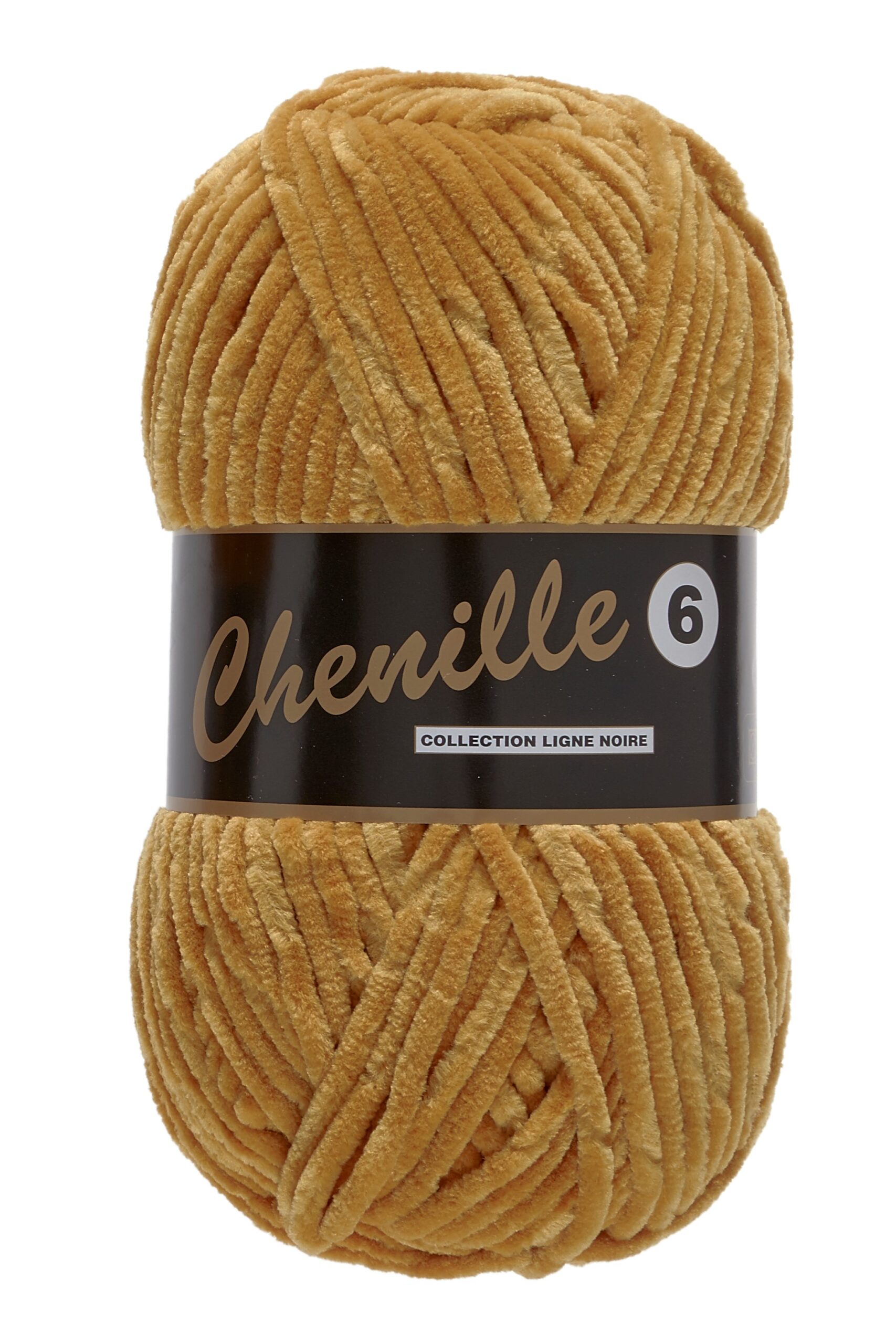 Chenille 6, karry gul, 100 g, nr. 520