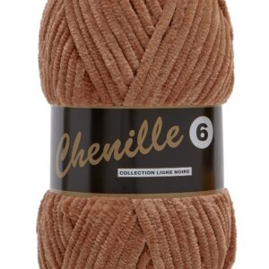 Chenille 6, lysebrun, 100 g, nr. 792