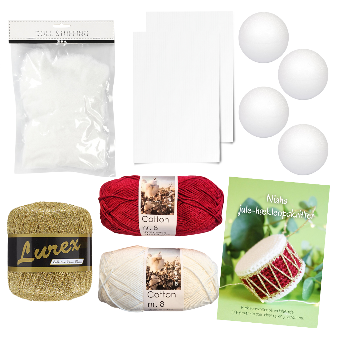 13 stk Julepynt hæklekit (4)