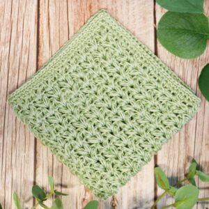 Klud med puf-mønster, gratis hækleopskrift