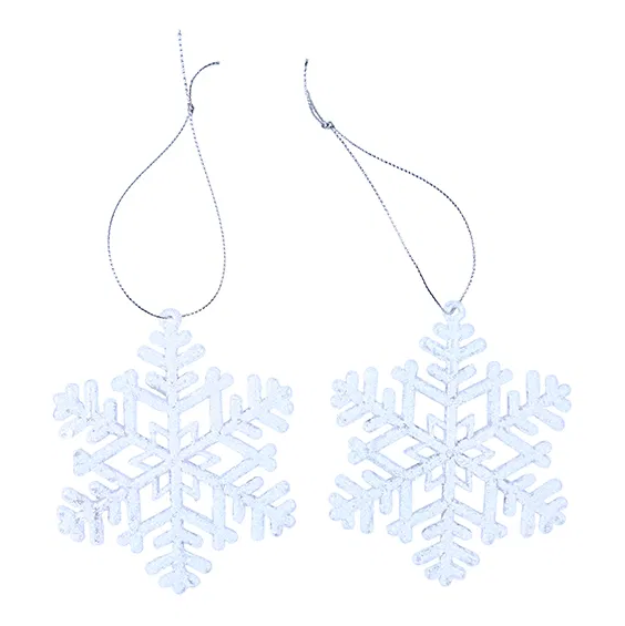 Snefnug ophæng, dia: 10 cm, 2 stk