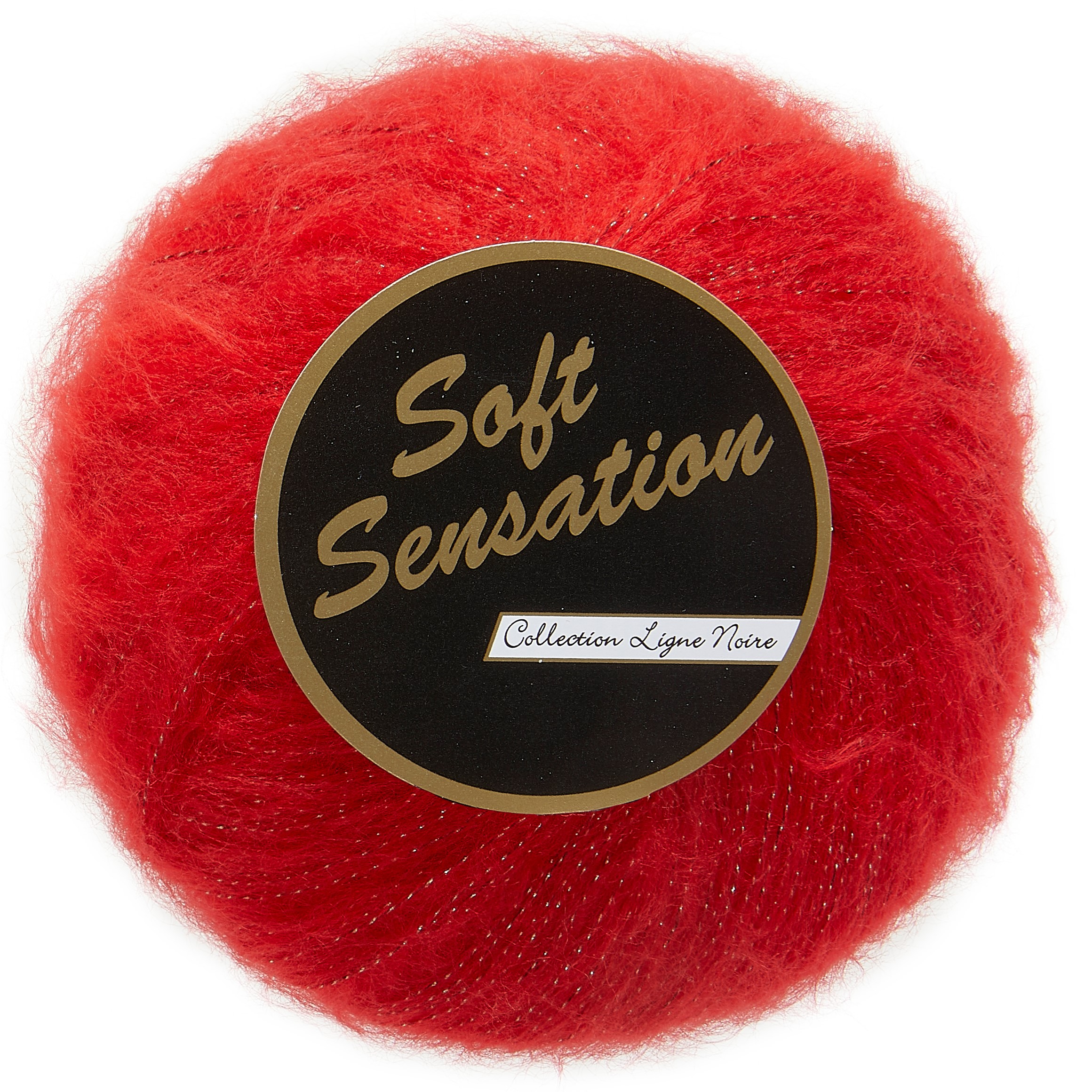 Soft Sensation med Lurex, 25 g, rød, nr. 604