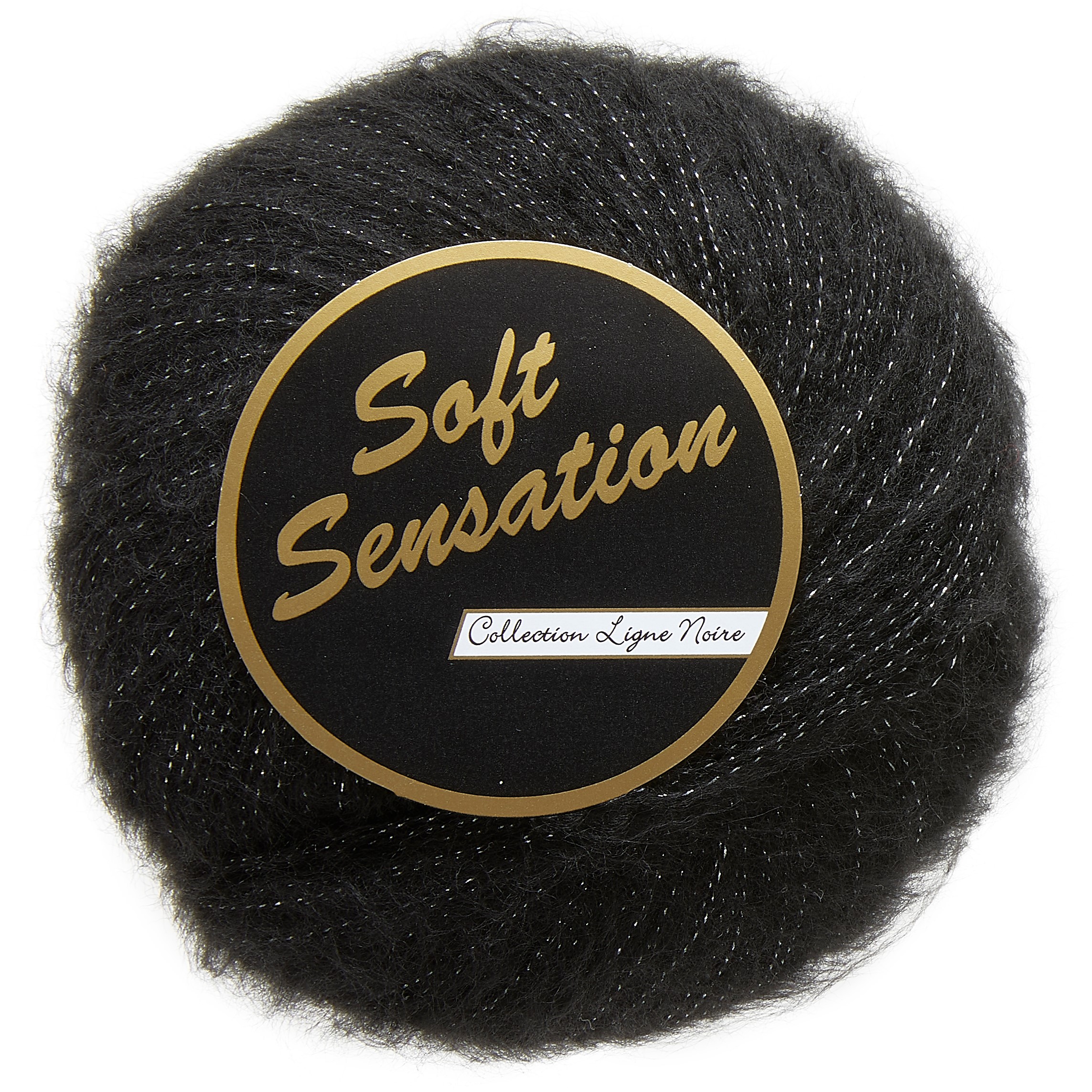 Soft Sensation med Lurex, 25 g, sort, nr. 606