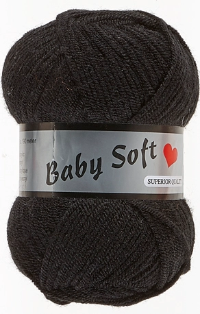 Baby Soft, sort, 50 g, nr. 1