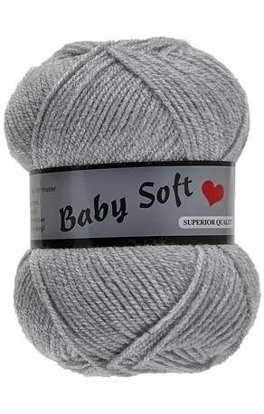 Baby Soft, lysegrå, 50 g, nr. 38