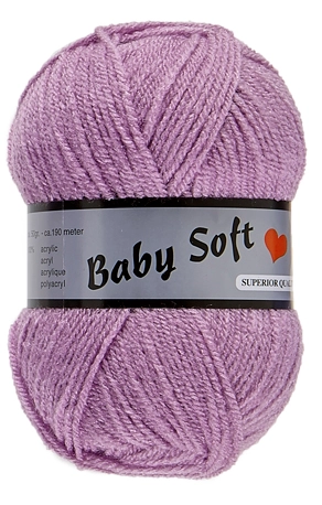 Baby Soft, lavendel, 50 g, nr. 64