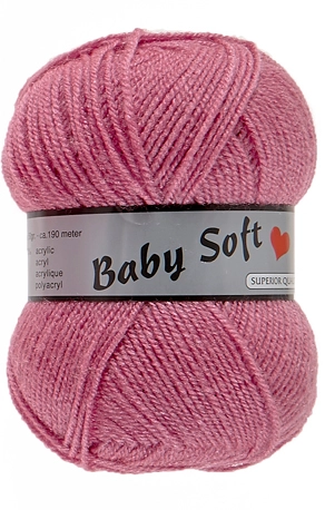 Baby Soft, mørk gammelrosa, 50 g, nr. 730