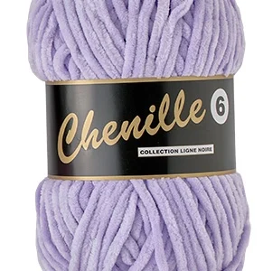 Chenille 6, lys lilla, 100 g, nr. 63