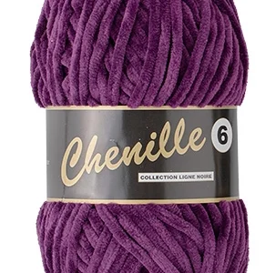 Chenille 6, dyb lilla, 100 g, nr. 64