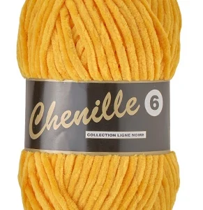 Chenille 6, sennep, 100 g, nr. 512