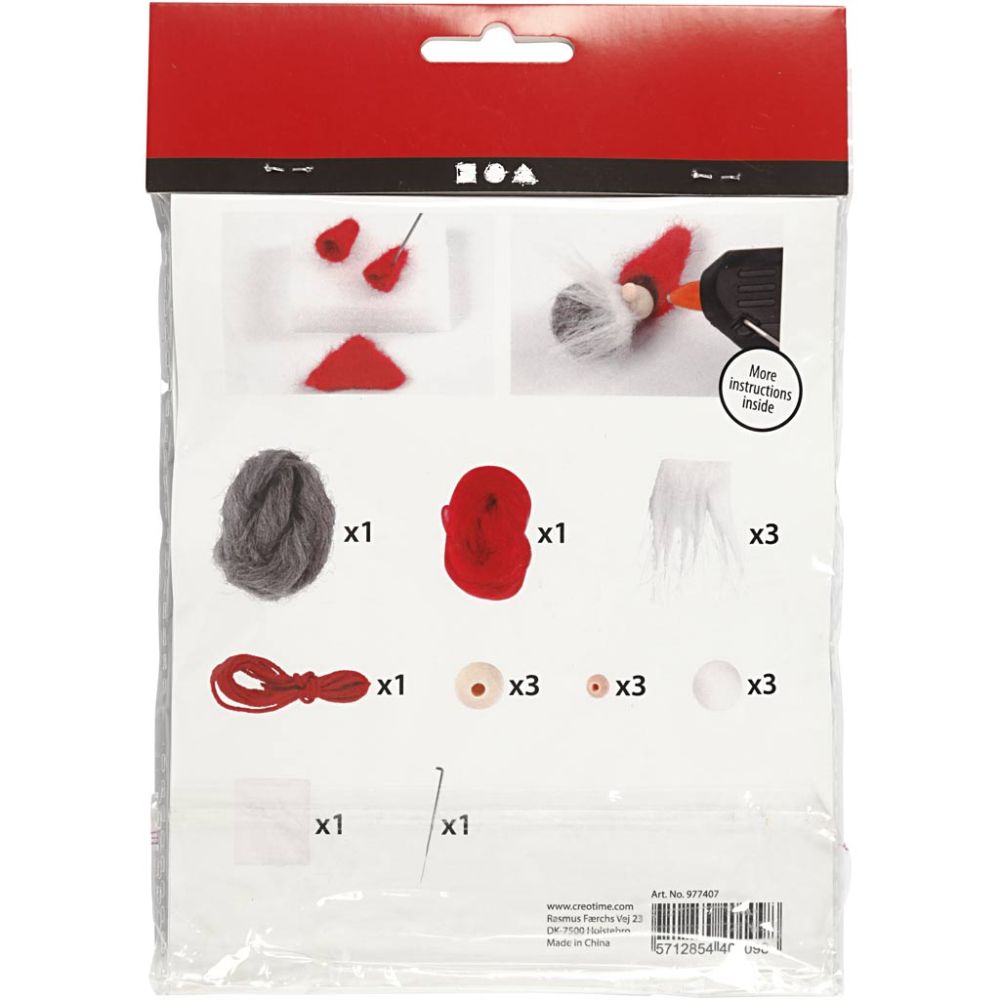 Nisser, DIY-minikit, H: 6 cm - Billede 2