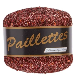 Paillettes, mørk kobber, 25 g, nr. 403