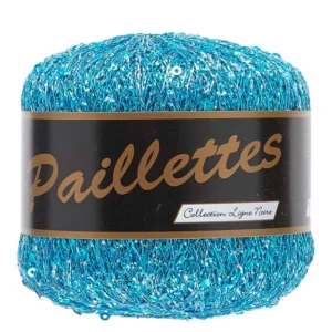 Paillettes, lyseblå, 25 g, nr. 411