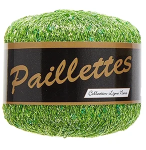 Paillettes, æblegrøn, 25 g, nr. 419