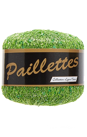 Paillettes, æblegrøn, 25 g, nr. 419