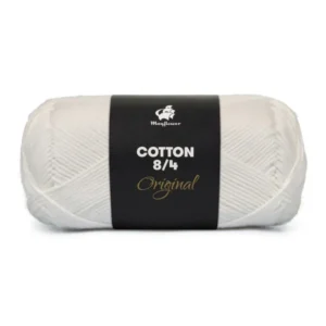 Mayflower Cotton 8/4, Hvid, 50 g, nr. 1402