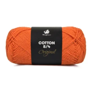 Mayflower Cotton 8/4, Mørk Orange, 50 g, nr. 1494