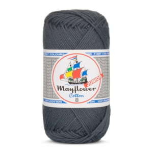 Mayflower Cotton Junior 8/4, Mørk Grå, 50 g, nr. 106