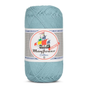 Mayflower Cotton Junior 8/4, Pastelblå, 50 g, nr. 107