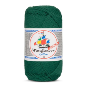 Mayflower Cotton Junior 8/4, Flaskegrøn, 50 g, nr. 128