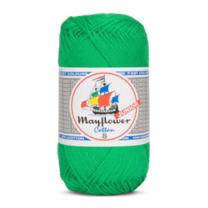 Mayflower Cotton Junior 8/4, Klar Grøn, 50 g, nr. 129