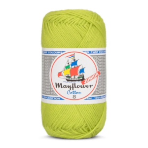 Mayflower Cotton Junior 8/4, Limegrøn, 50 g, nr. 132