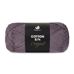 Mayflower Cotton 8/4, Mørk Grålilla, 50 g, nr. 1441