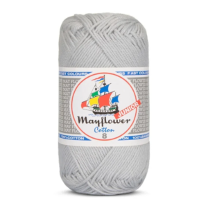 Mayflower Cotton Junior 8/4, Titanium Grå, 50 g, nr. 1450