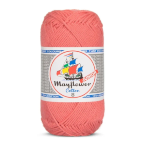 Mayflower Cotton Junior 8/4, Koral, 50 g, nr. 1460
