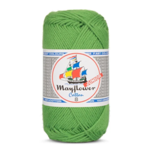 Mayflower Cotton Junior 8/4, Græsgrøn, 50 g, nr. 1476
