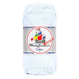 Mayflower Cotton Junior 8/4, Lyseblå, 50 g, nr. 1479