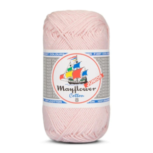 Mayflower Cotton Junior 8/4, Lys Rosa, 50 g, nr. 1488