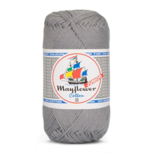 Mayflower Cotton Junior 8/4, Duegrå, 50 g, nr. 1493