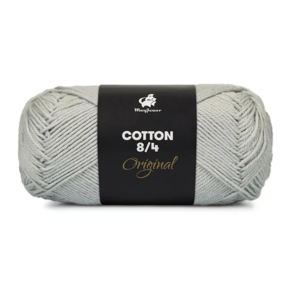 Mayflower Cotton 8/4, Lysegrå, 50 g, nr. 1440