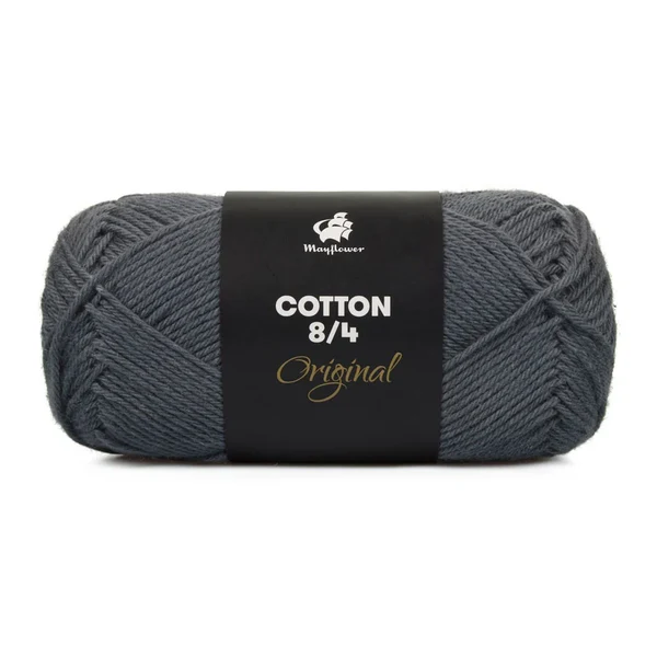 Mayflower Cotton 8/4, Mørkgrå, 50 g, nr. 1442