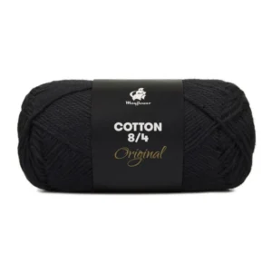 Mayflower Cotton 8/4, Sort, 50 g, nr. 1443