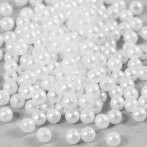 Voksperler, 4 mm, perlemor, 210 stk.