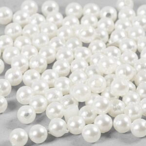Voksperler, 5 mm, perlemor, 110 stk. i plastikbeholder