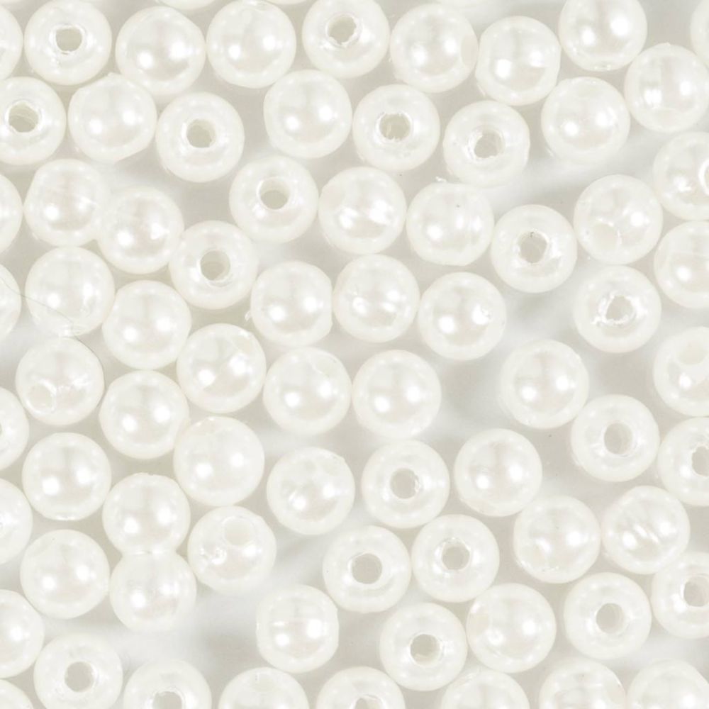 Voksperler, 5 mm, perlemor, 110 stk. - Billede 4