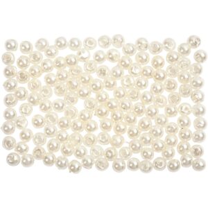 Voksperler, 3 mm, perlemor, 150 stk.