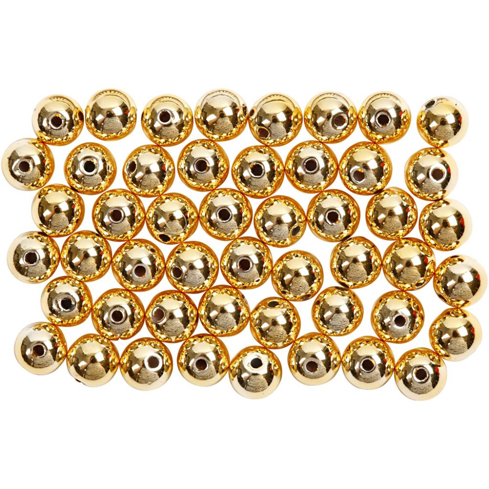 Guld, 5 mm, 100 stk