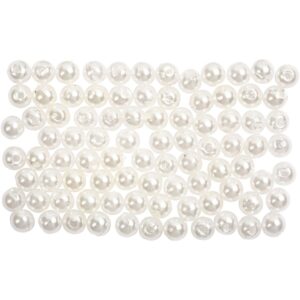 Voksperler, 4 mm, perlemor, 150 stk.