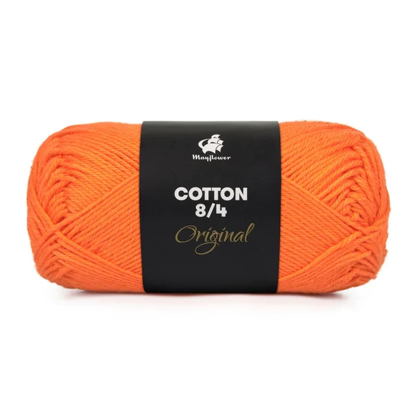 Mayflower Cotton 8/4, Orange, 50 g, nr. 1406